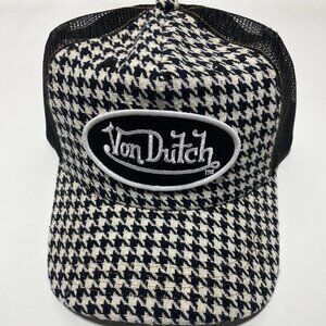 Von Dutch Y2K Vintage Houndstooth Hat